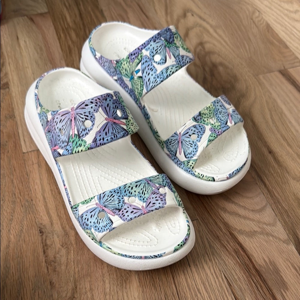 CROCS Multicolor Butterfly Sandals